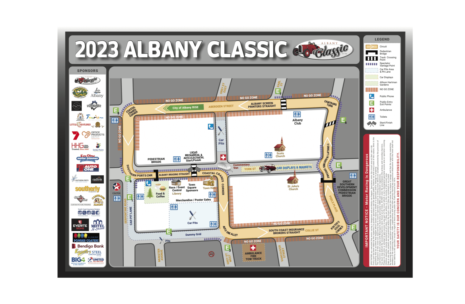 Albany Classic Map